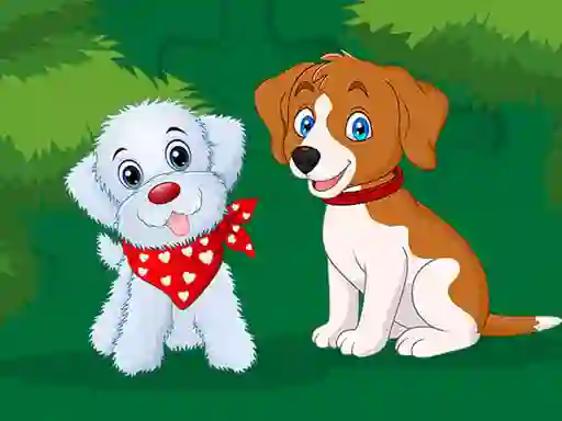 Laro Cute Puppies Jigsaw online
