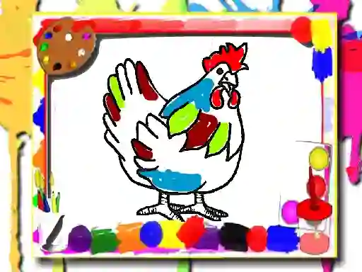 Laro Chicken Coloring Book online