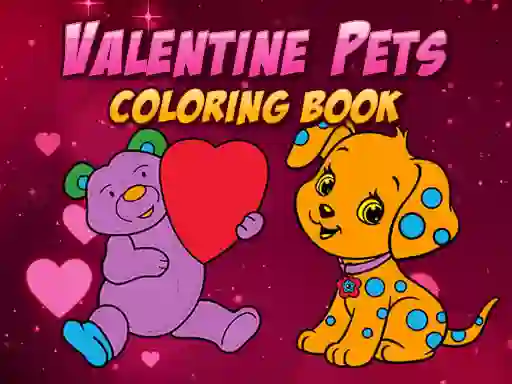 Laro Valentine Pets Coloring Book online