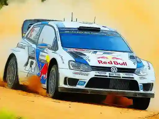 Laro Rally Car Driving Jigsaw online