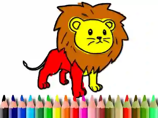 Laro Back To School: Lion Coloring Book online