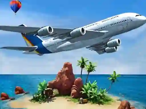 Laro Air plane Simulator Island Travel online