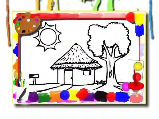 Laro Back To School: House Coloring Book online