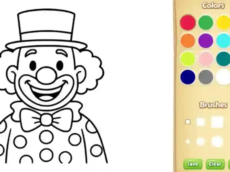 Laro Clown Coloring Book online