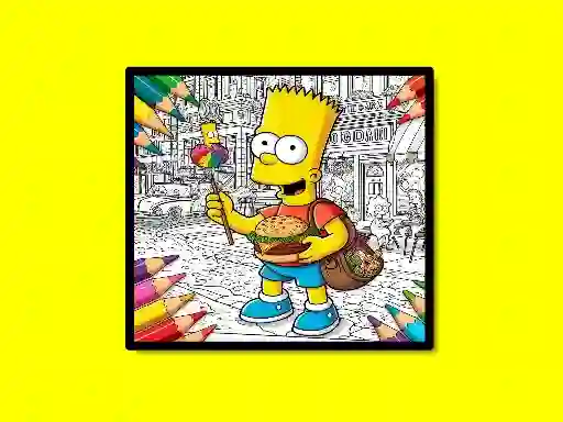 Laro Back To School Simpsons Coloring Book online