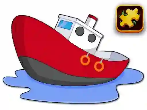 Laro Cartoon Ship Puzzle online