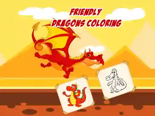Laro Friendly Dragons Coloring online