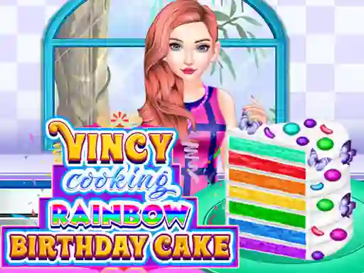 Laro Vincy Cooking Rainbow Birthday Cake online