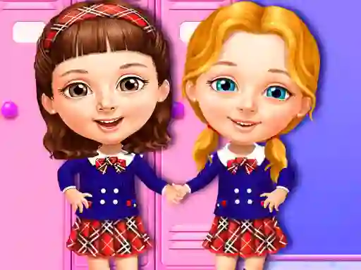 Laro Sweet Baby Girl Cleanup Messy School online