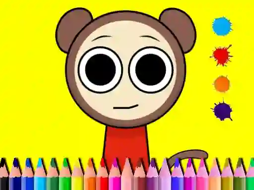 Laro Sprunki Valentine Coloring book online