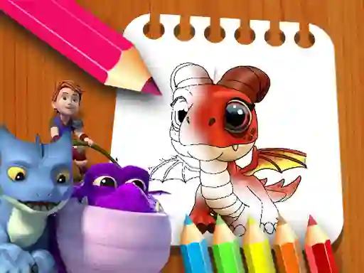 Laro Dragon Rescue Riders Coloring Book online