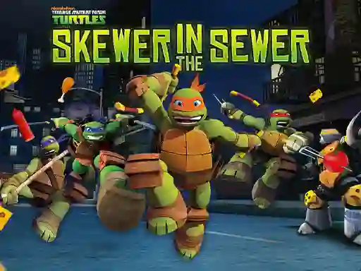 Laro Teenage Mutant Ninja Turtles: Skewer in the Sewer online