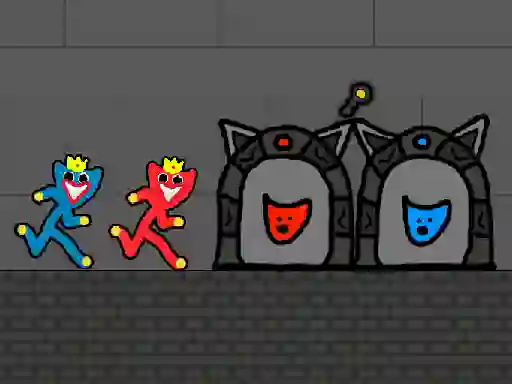 Laro Red and Blue Stickman Huggy 2 online