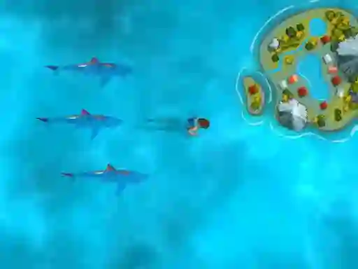 Laro Survive the Sharks online