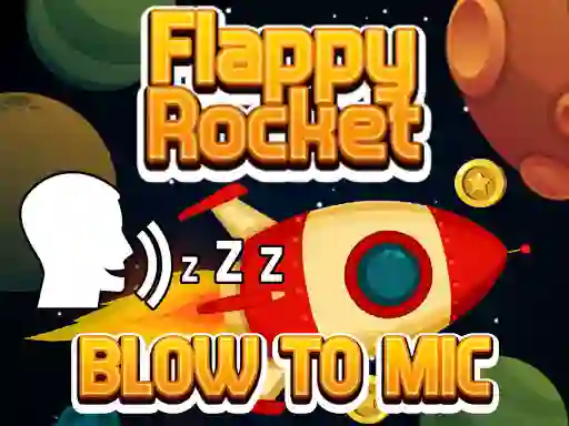 Laro Flappy Rocket Playing with Blowing to Mic online