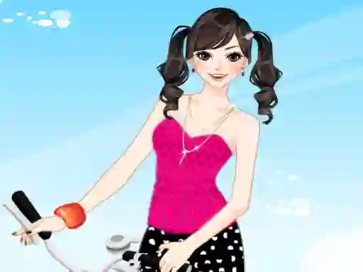 Laro Bicycle Girl Dressup online
