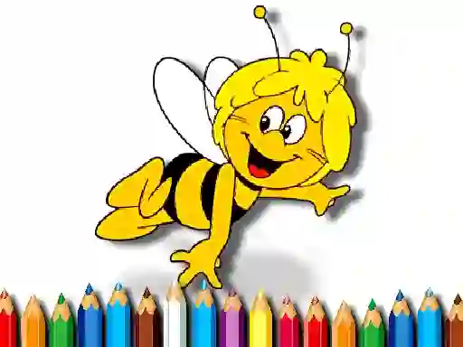 Laro Back To School Maja the Bee Coloring Book online