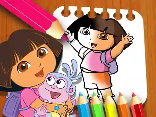 Laro Dora the Explorer the Coloring Book online