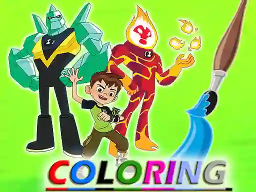 Laro Ben 10 Coloring online