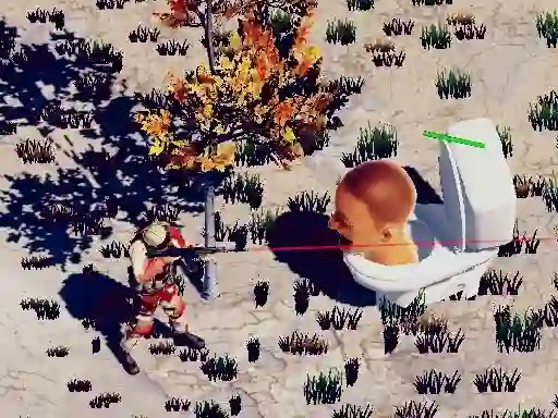 Laro TopDown Skibidi Toilet Shooting online