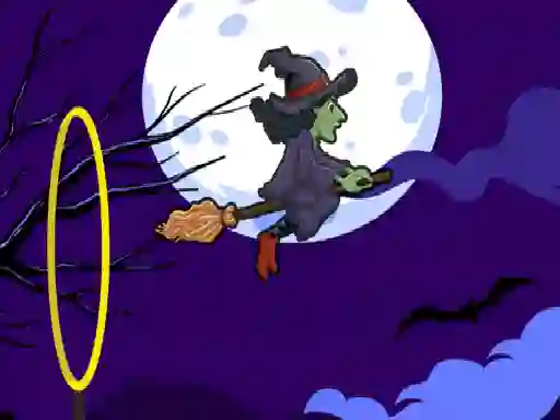 Laro Flying witch halloween online