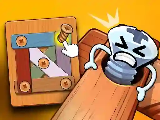 Laro Wood Bolts Nuts Screw Pin Puzzle online