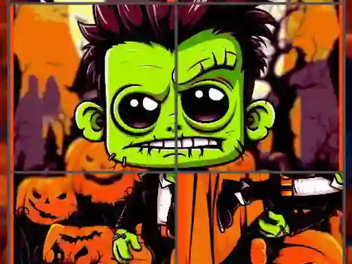 Laro Franky & Vampire Halloween Puzzle online