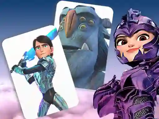 Laro Trollhunters Rise of The Titans Memory Card Match online