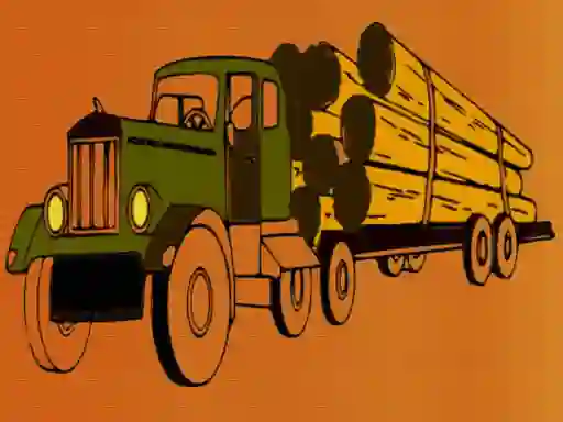 Laro Logging Trucks Coloring online