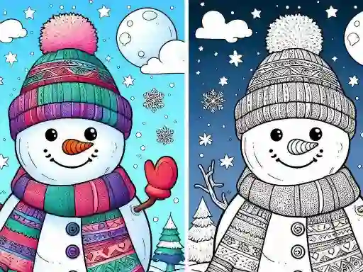 Laro Coloring book Winter online