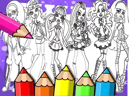 Laro Monster High Coloring Book online
