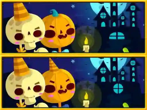 Laro Find Differences Halloween online