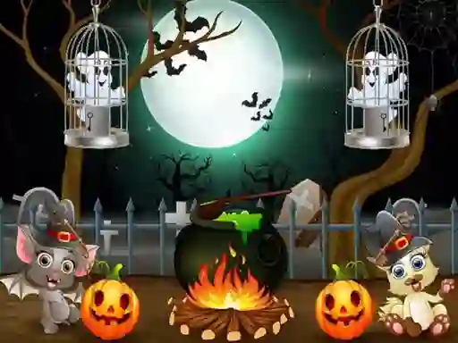 Laro Halloween Twin Ghosts Rescue online