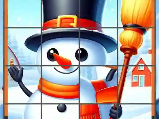 Laro Happy Snowman Puzzle online