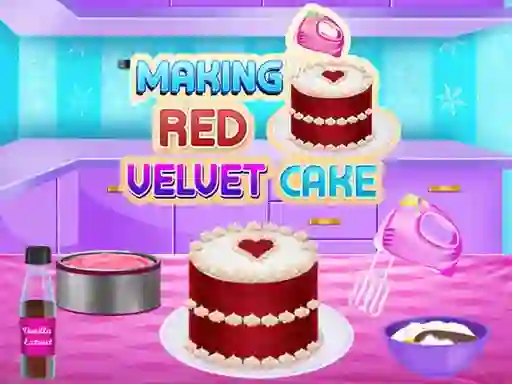 Laro Making Red Velvet Cake online