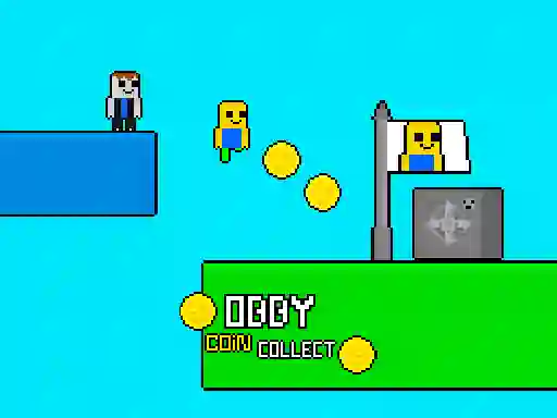 Laro Obby vs Bacon Rainbow Parkour online