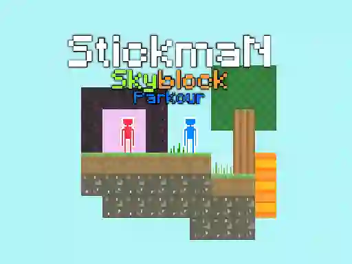 Laro Stickman Skyblock Parkour online