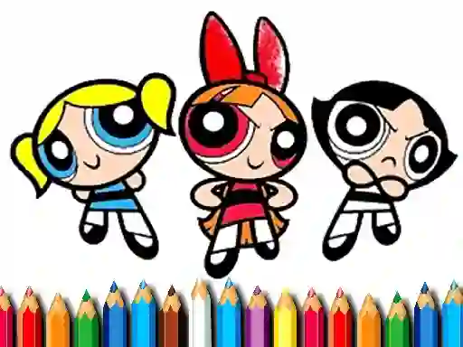 Laro PowerPuff Girls Coloring Book online