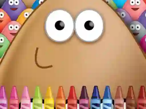 Laro Pou Coloring online