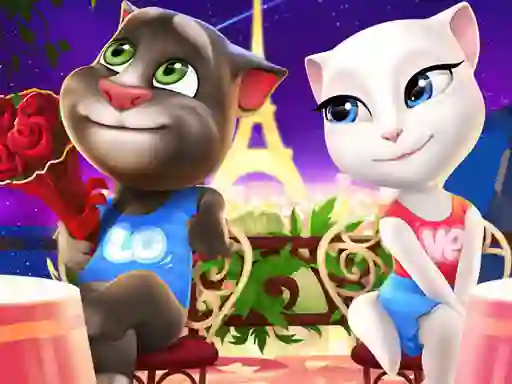 Laro Talking Tom and Angela Coloring online