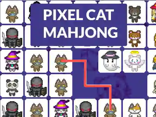 Laro Pixel cat mahjong online