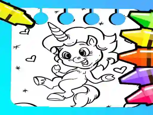 Laro Magical Unicorn Coloring Pages online