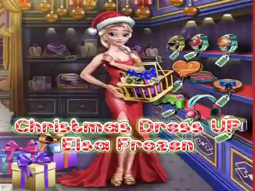 Laro Elsa Frozen Christmas Dress up online
