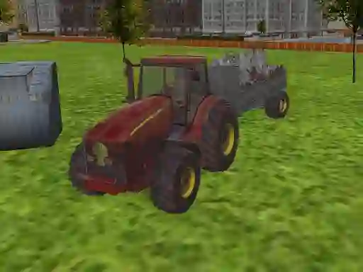 Laro 3D city tractor garbage sim online