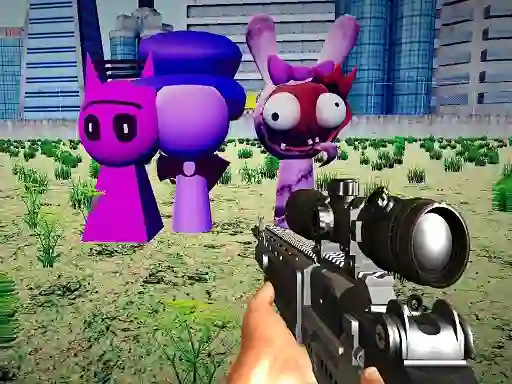 Laro Sprunki Sniper Squid Game online