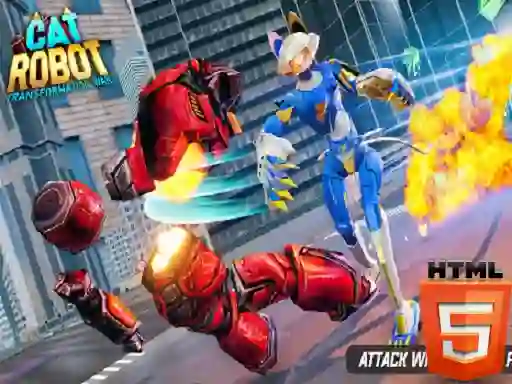 Laro Cat Robot Transform War online