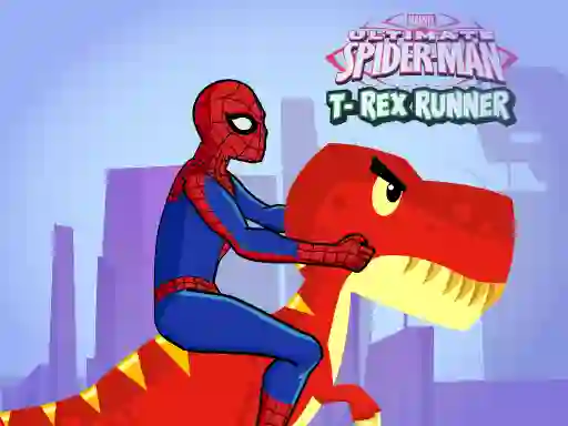 Laro Spiderman T-Rex Runner online