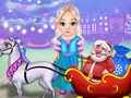 Laro Little Elsa Clean Christmas Carriage online