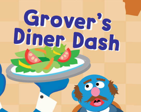 Laro 123 Sesame Street: Grover's Diner Dash online