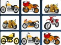 Laro Mga cartoon na motorsiklo: Para sa memorya  online